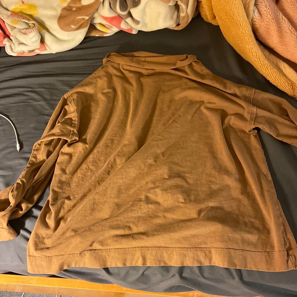 Mock neck cotton long sleeve